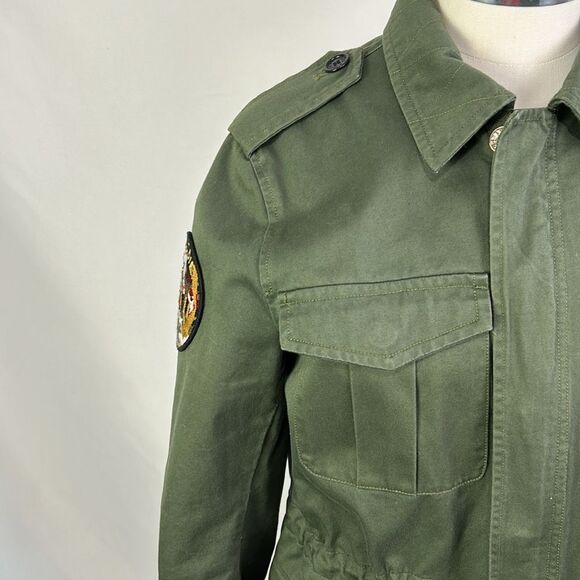 Zadig and Voltaire Olive With Skull Military Jacket - Picture 3 of 8